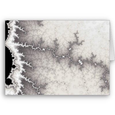 Silver Fault Line Greetings Card