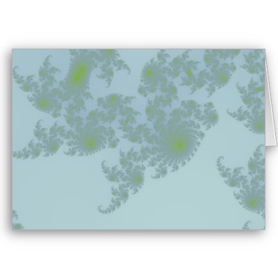 Green Ferns Greetings Card