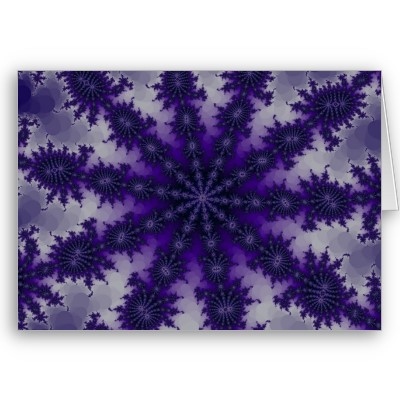 Purple Decasteer Greetings Card