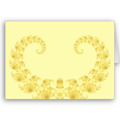 Yellow Gold Heart Greetings Card