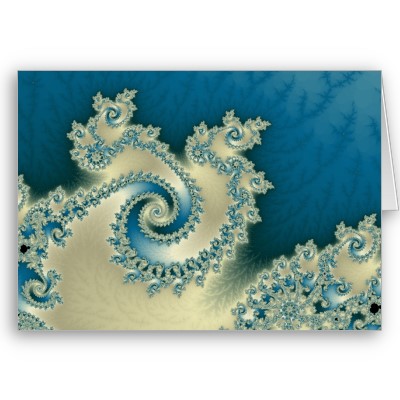 Beach Triple Twirl Greetings Card