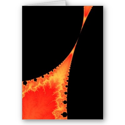 Fiery Stalagmite Greetings Card