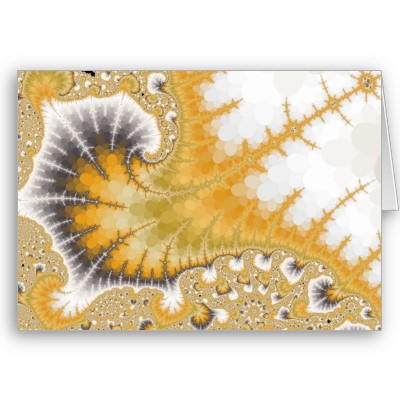 Gold Stingray Greetings Card