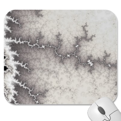 Silver Fault Line Mousepad