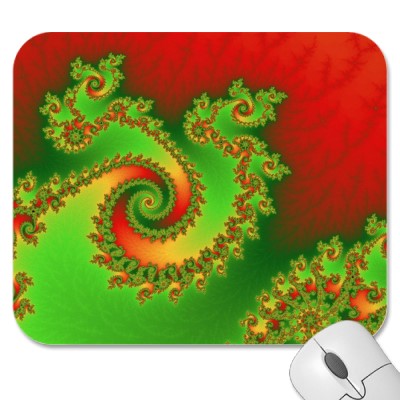 Christmas Triple Twirl Mousepad