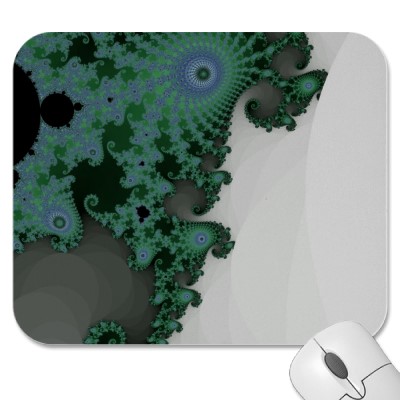 Emerald Seahorse Mousepad