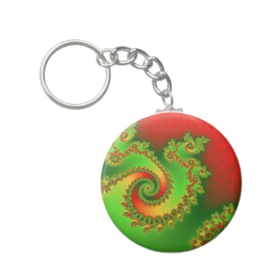 Christmas Triple Twirl Keychain