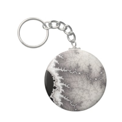 Silver Fault Line Keychain