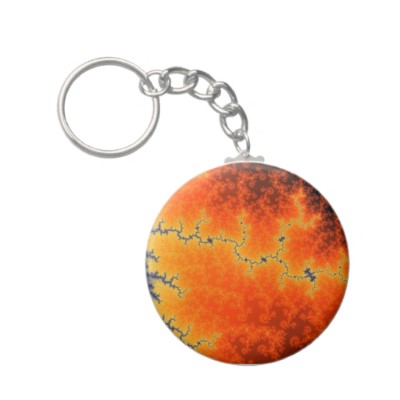 Burning Fault Line Keychain