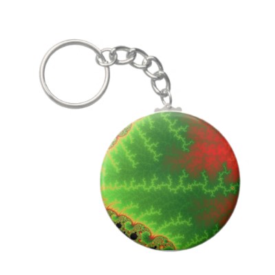 Christmas Zigzag Keychain