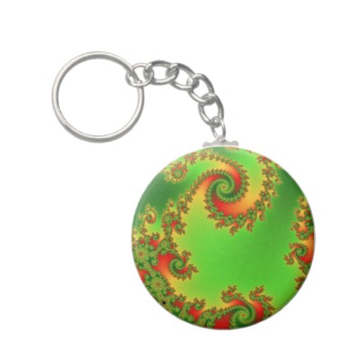 Christmas Double Spiral Keychain