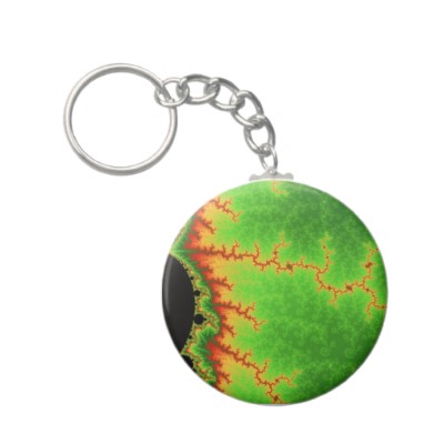 Green Fault Line Keychain