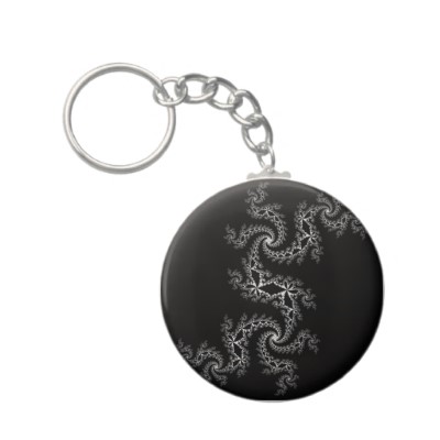 Black White Julia 300488 Keychain