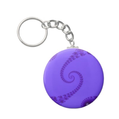 Blue Purple Double Spiral Keychain