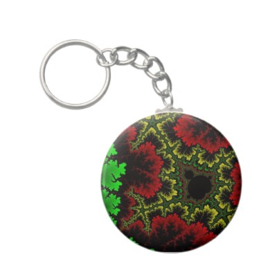 Coral Collage Keychain