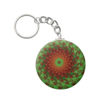 Poinsettia Keychain