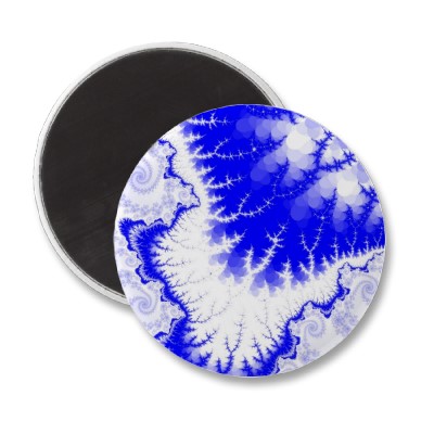 Blue Feathered Star Magnet