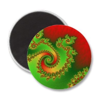 Christmas Triple Twirl Magnet