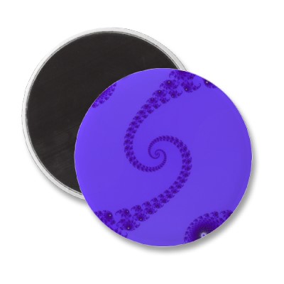 Blue Purple Double Spiral Magnet