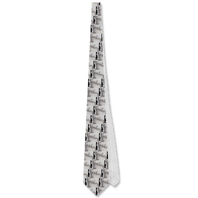 Silver Fault Line Tie