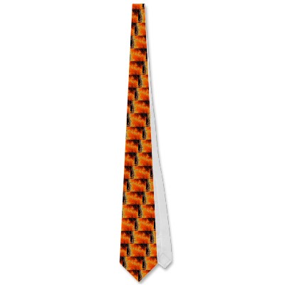 Burning Fault Line Tie