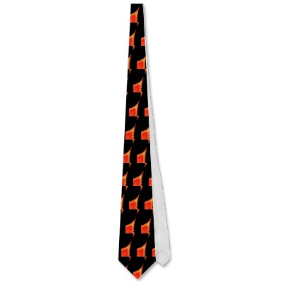 Fiery Stalagmite Tie