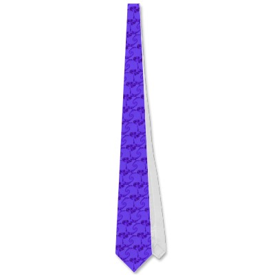 Blue Purple Double Spiral Tie