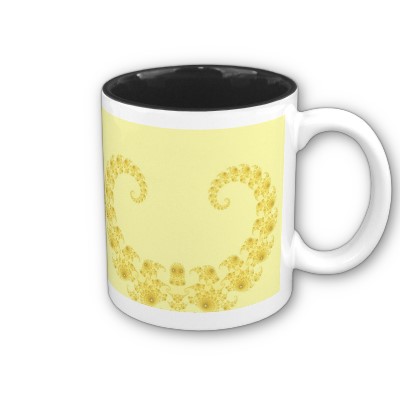 Yellow Gold Heart Mug