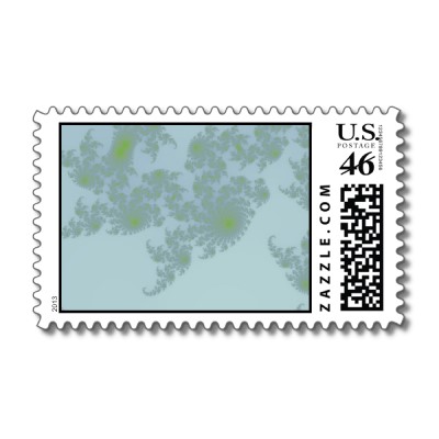 Green Ferns Postage Stamp