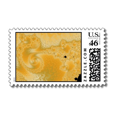 Gold Melt Postage Stamp