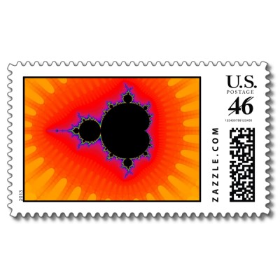 Two To Forty Orange Postage Stamp