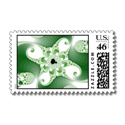 Twisted Cupric Octopuses Postage Stamp