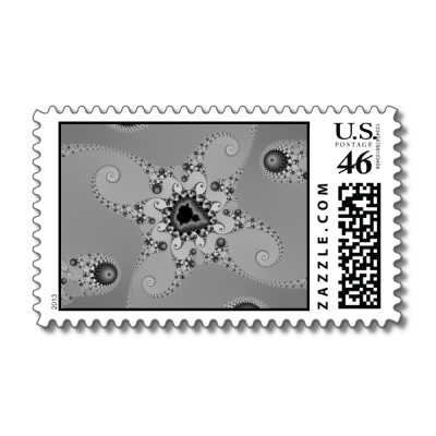 Grey Octopuses Postage Stamp