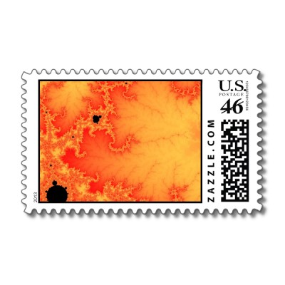 Coal Fire Postage Stamp