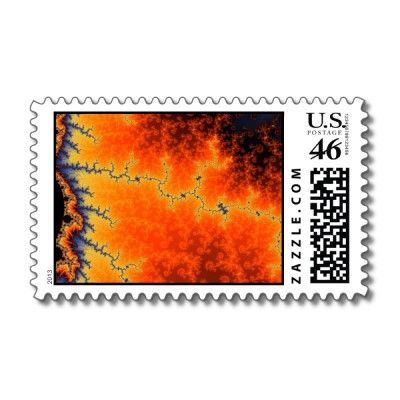 Burning Fault Line Postage Stamp