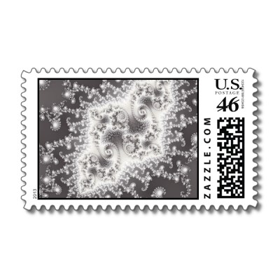 Silver Jellyfish Postage Stamp