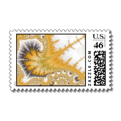 Gold Stingray Postage Stamp