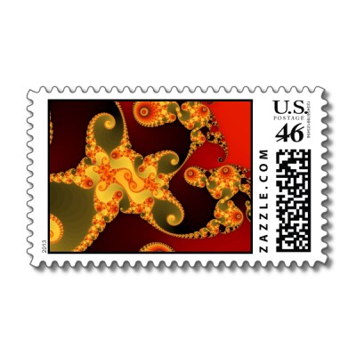 Fiery Tentacles Postage Stamp