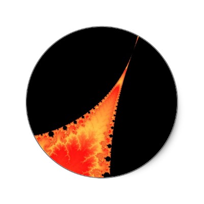 Fiery Stalagmite Sticker