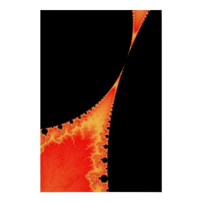 Fiery Stalagmite Poster