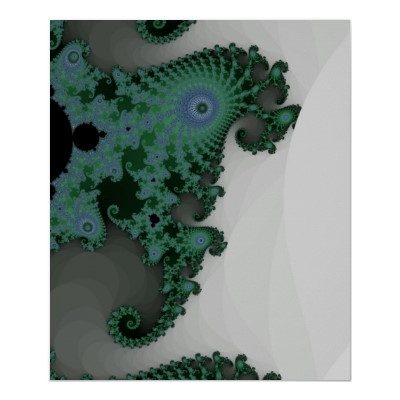 Emerald Seahorse Poster