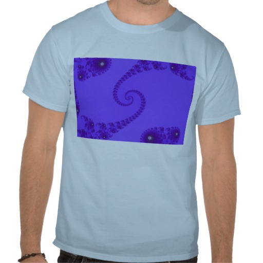 Blue Purple Double Spiral T-Shirt