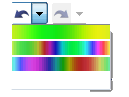 Colour Undo and Redo drop-down