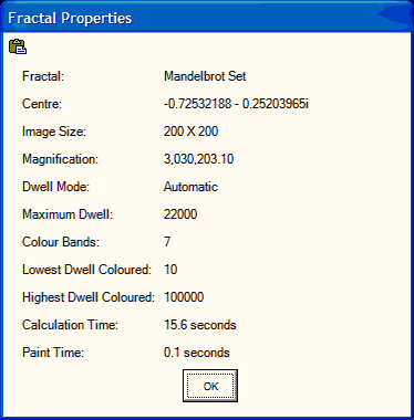 The properties window